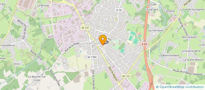 localisation de l'entreprise MADAME GHIWA HAMMOUD  LES SORINIERES