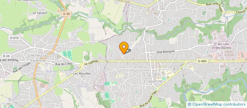 localisation de l'entreprise MADAME GHIZLAINE OTMANI  CRAPONNE