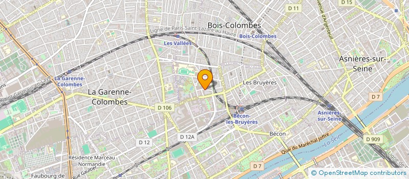 localisation de l'entreprise MADAME GHIZLAINE TAHRAOUI à BOIS-COLOMBES