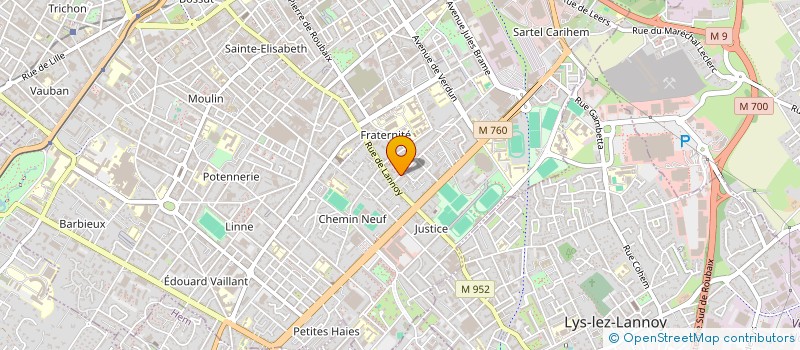 localisation de l'entreprise MADAME GHIZLAN OUAAZRI  ROUBAIX