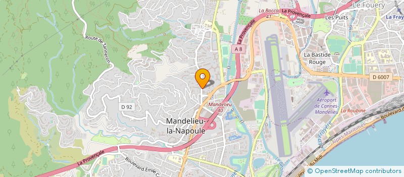 localisation de l'entreprise MADAME GHIZLANE BALLA à MANDELIEU-LA-NAPOULE