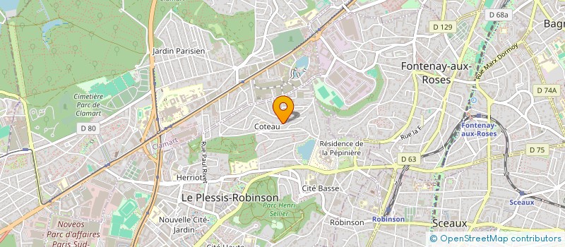 localisation de l'entreprise MADAME GHIZLANE BOUBEKEUR  LE PLESSIS-ROBINSON