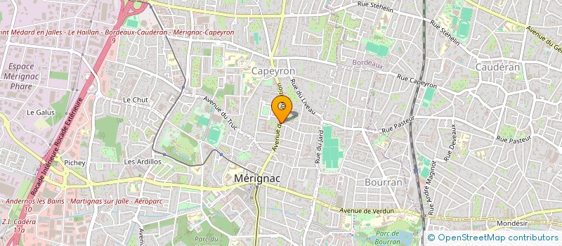 localisation de l'entreprise MADAME GHIZLANE EL HYANI  MERIGNAC