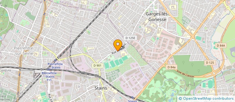 localisation de l'entreprise MADAME GHIZLANE ELHENDOUZ  STAINS