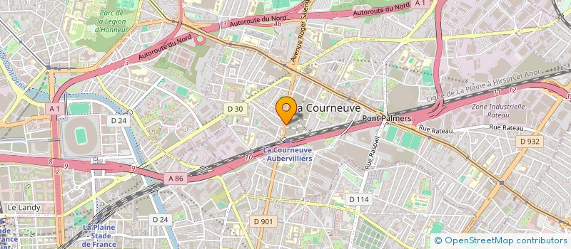 localisation de l'entreprise MADAME GHIZLANE FOURRA à LA COURNEUVE