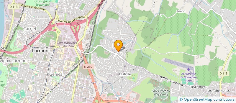 localisation de l'entreprise MADAME GHIZLANE KATOUI  LORMONT