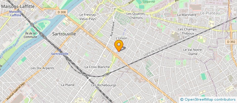 localisation de l'entreprise MADAME GHIZLANE RAHMOUNI  SARTROUVILLE