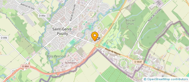 localisation de l'entreprise MADAME GHIZLENE BELHADJIN  SAINT-GENIS-POUILLY