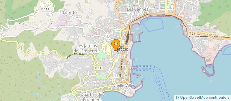 localisation de l'entreprise MADAME GHJULIA TORTI à AJACCIO