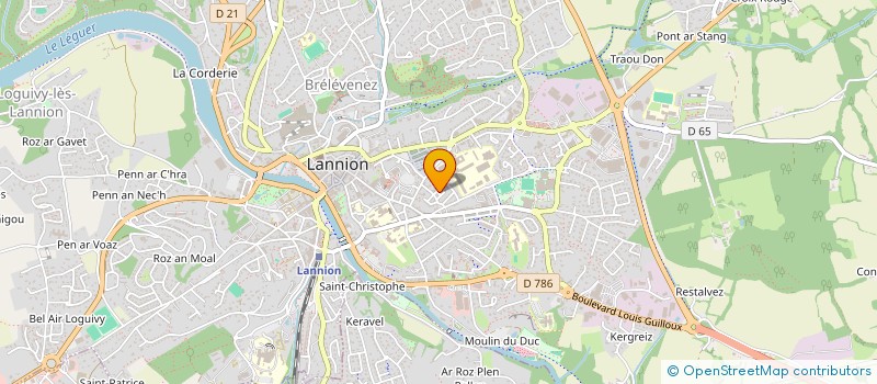 localisation de l'entreprise MADAME GHOFRANE AISSAOUI  LANNION