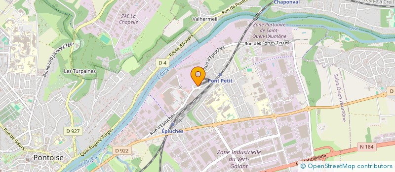 localisation de l'entreprise MADAME GHOUNIA AISSANI  SAINT-OUEN-L'AUMONE