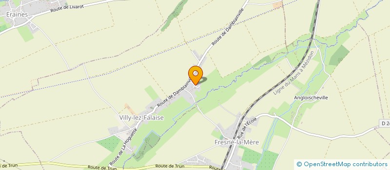 localisation de l'entreprise MADAME GHYLAINE COUANON à VILLY-LEZ-FALAISE