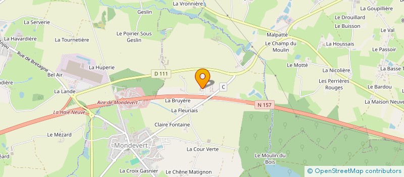 localisation de l'entreprise MADAME GHYSLAINE BLOT  MONDEVERT