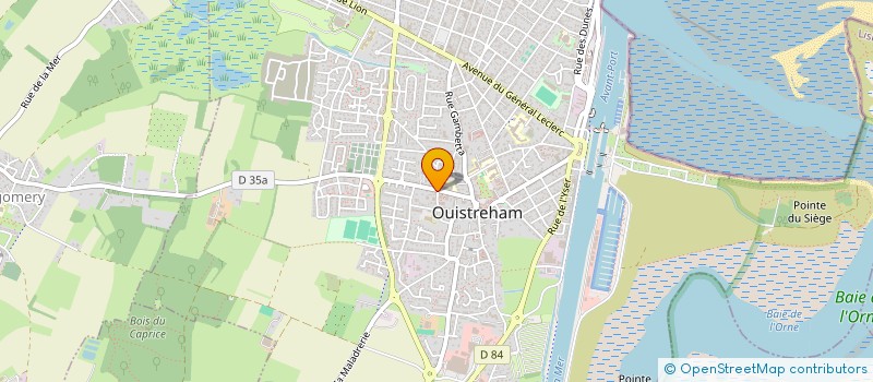 localisation de l'entreprise MADAME GHYSLAINE BRARD  OUISTREHAM