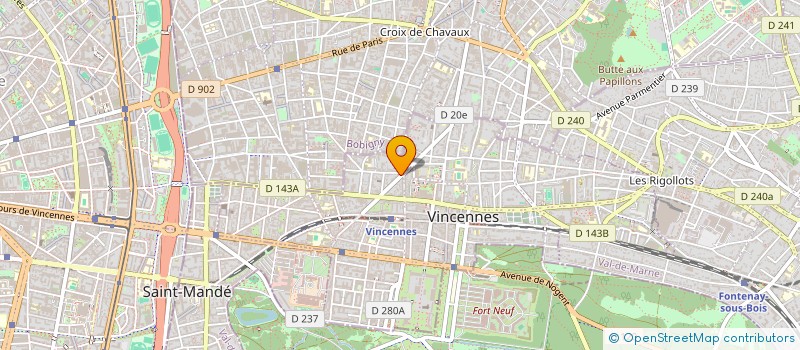 localisation de l'entreprise MADAME GHYSLAINE DEMASSARD à VINCENNES