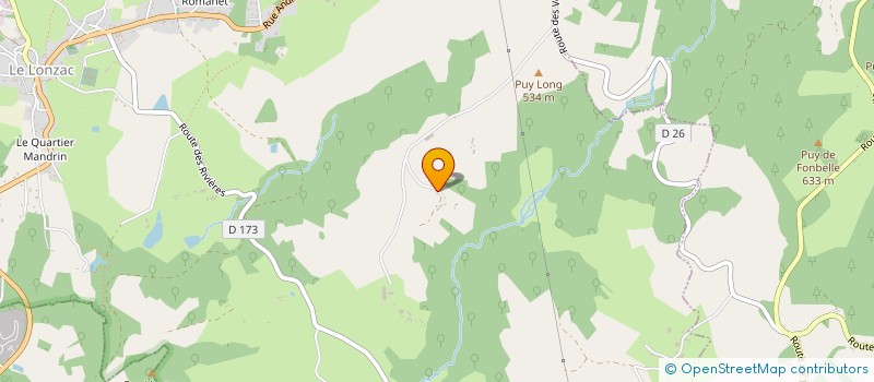 localisation de l'entreprise MADAME GHYSLAINE JOFFRE  LE LONZAC