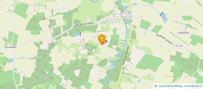 localisation de l'entreprise MADAME GHYSLAINE LAPEYRERE  FOURCES