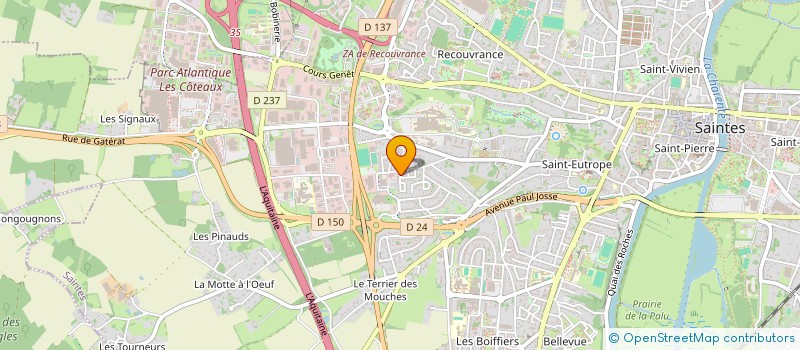 localisation de l'entreprise MADAME GHYSLAINE NOULET  SAINTES