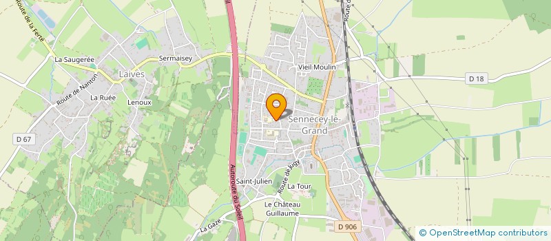 localisation de l'entreprise MADAME GHYSLAINE SEREAULT  SENNECEY-LE-GRAND