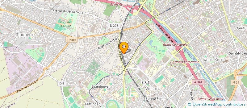 localisation de l'entreprise MADAME GIA-KIM HOANG  REIMS