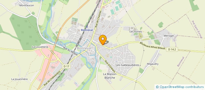 localisation de l'entreprise MADAME GILBERTE ARRONDEAU à BONNEVAL