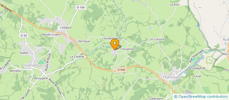 localisation de l'entreprise MADAME GILBERTE ASFAUX  AYNAC