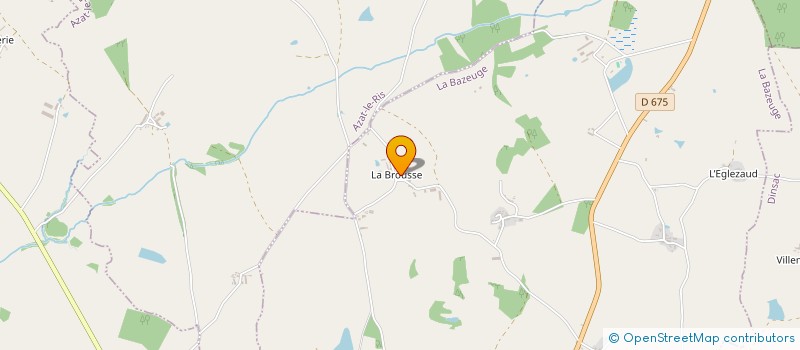 localisation de l'entreprise MADAME GILBERTE BAUSSET  LA BAZEUGE