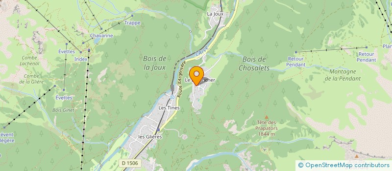 localisation de l'entreprise MADAME GILBERTE BERGUERAND à CHAMONIX-MONT-BLANC