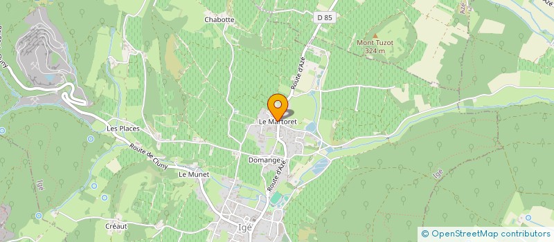 localisation de l'entreprise MADAME GILBERTE BIZET  IGE