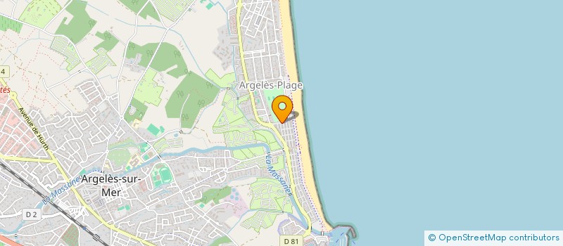 localisation de l'entreprise MADAME GILBERTE BOULLEVAULT  ARGELES-SUR-MER