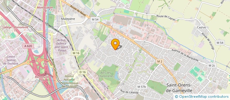 localisation de l'entreprise MADAME GILBERTE BOUSSIEUX à SAINT-ORENS-DE-GAMEVILLE