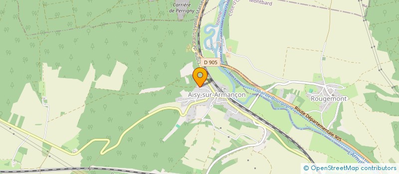 localisation de l'entreprise MADAME GILBERTE BRABANT  AISY-SUR-ARMANCON