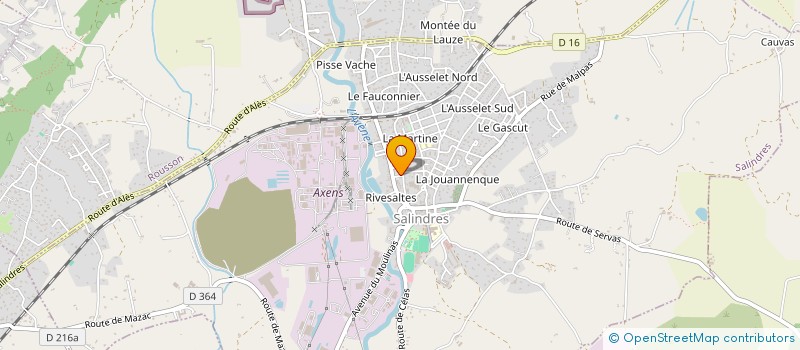 localisation de l'entreprise MADAME GILBERTE CAYZAC à SALINDRES