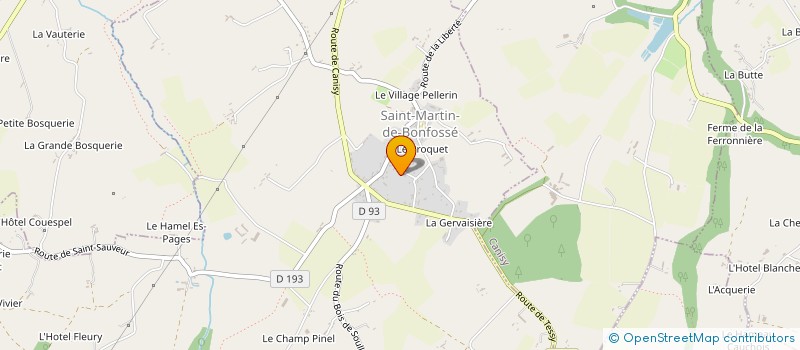 localisation de l'entreprise MADAME GILBERTE CHENEL  SAINT-MARTIN-DE-BONFOSSE