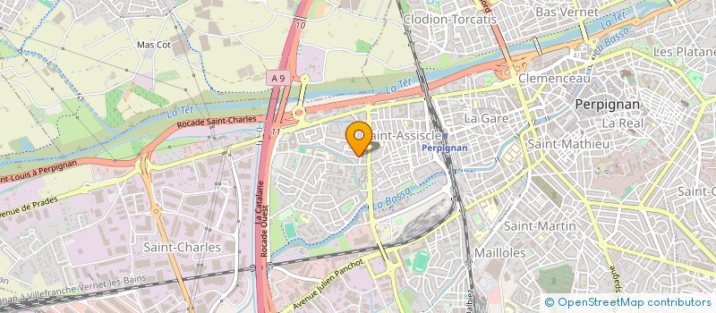 localisation de l'entreprise MADAME GILBERTE CHENET  PERPIGNAN