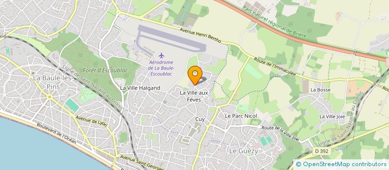 localisation de l'entreprise MADAME GILBERTE CHERRUAU à LA BAULE-ESCOUBLAC