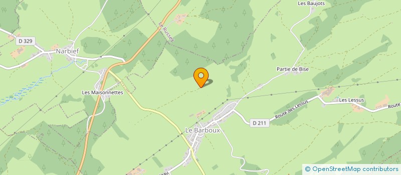 localisation de l'entreprise MADAME GILBERTE CHEVAL  GRAND COMBE-DES-BOIS