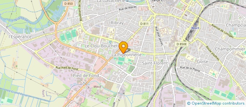 localisation de l'entreprise MADAME GILBERTE COUTISSON à NIORT