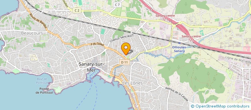localisation de l'entreprise MADAME GILBERTE DE RYCKERE à SANARY-SUR-MER