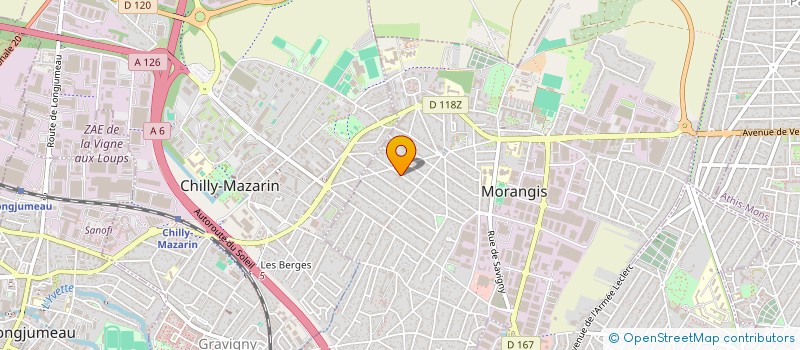 localisation de l'entreprise MADAME GILBERTE DELCOURT  MORANGIS