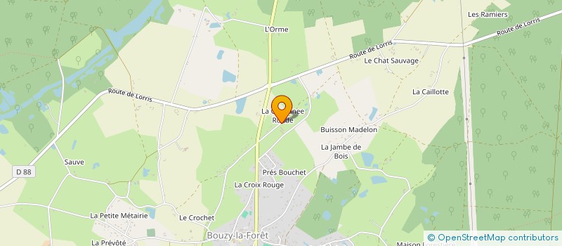 localisation de l'entreprise MADAME GILBERTE DOMAIN à BOUZY-LA-FORET