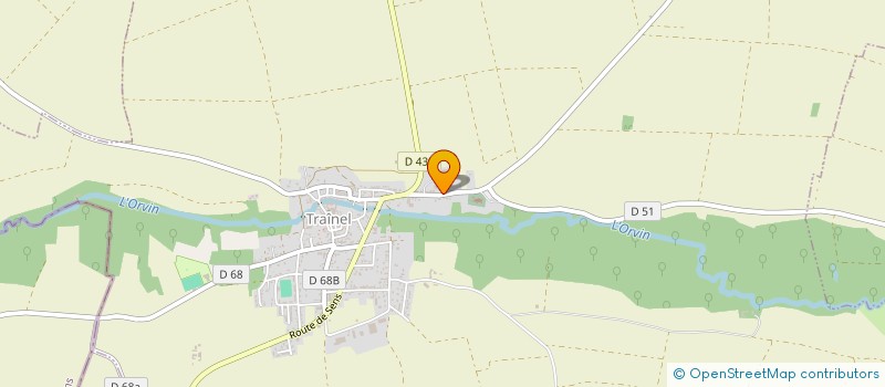 localisation de l'entreprise MADAME GILBERTE DONDON  TRAINEL