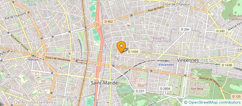localisation de l'entreprise MADAME GILBERTE DOSSEH à VINCENNES