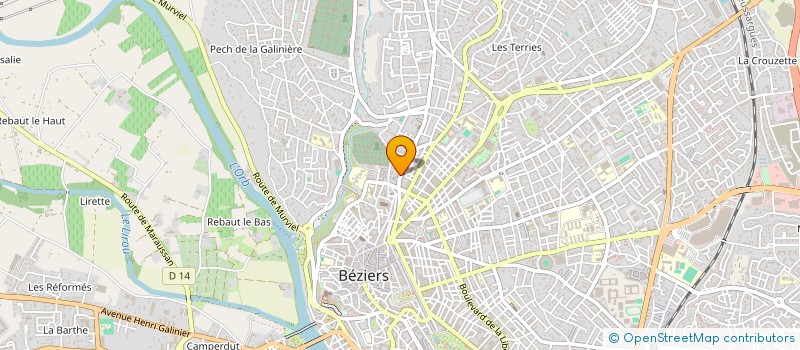 localisation de l'entreprise MADAME GILBERTE DRACH  BEZIERS