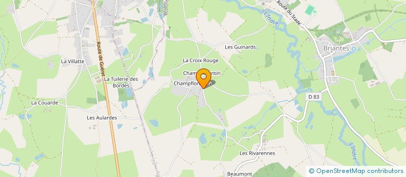 localisation de l'entreprise MADAME GILBERTE FAVREAU  BRIANTES