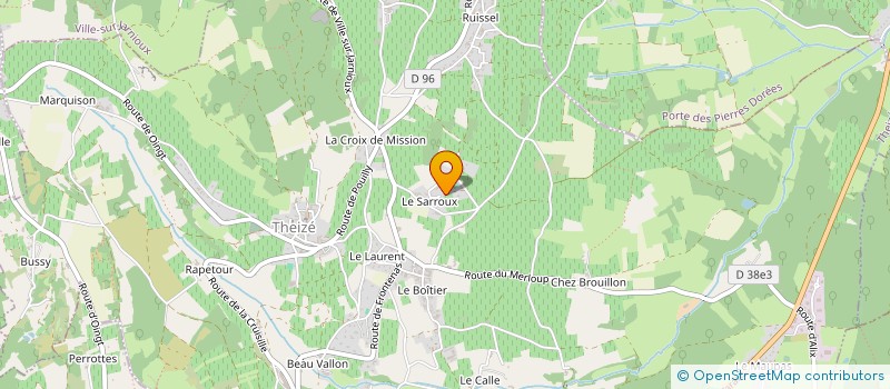 localisation de l'entreprise MADAME GILBERTE FERREUX  THEIZE