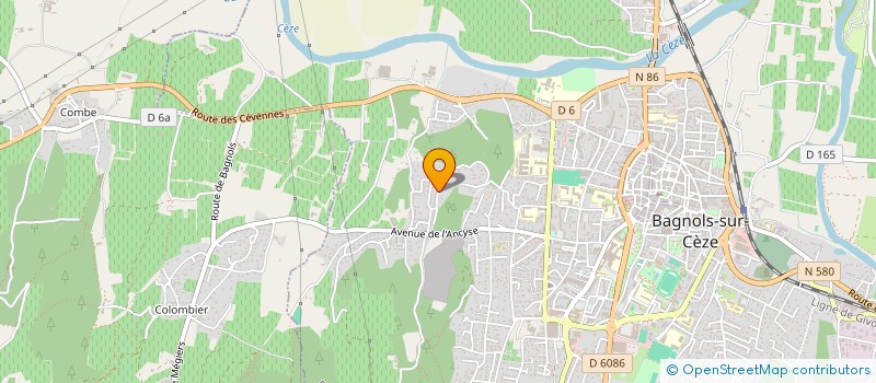 localisation de l'entreprise MADAME GILBERTE FLEURET à SABRAN
