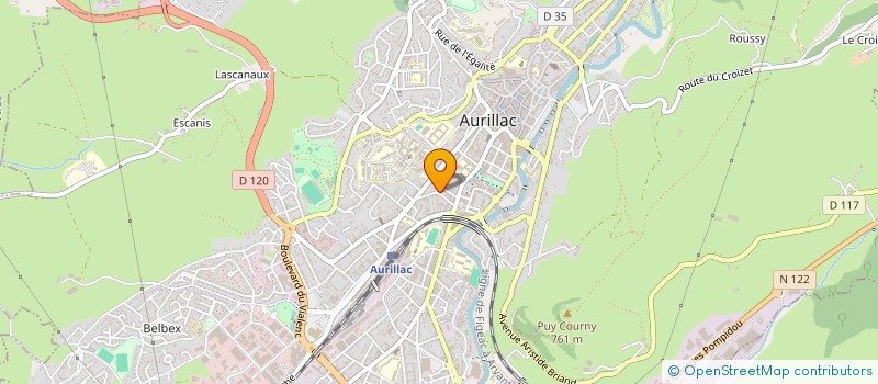 localisation de l'entreprise MADAME GILBERTE FONTAINE à AURILLAC