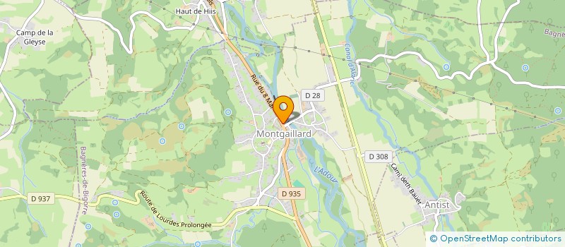 localisation de l'entreprise MADAME GILBERTE GARCIA  MONTGAILLARD