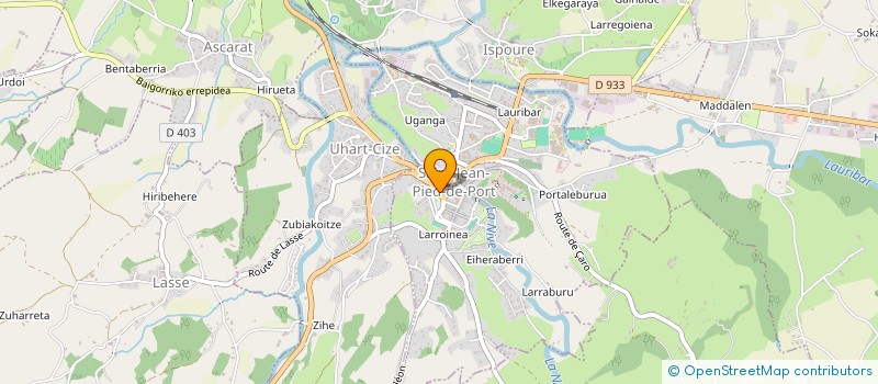 localisation de l'entreprise MADAME GILBERTE GASTAMBIDE  SAINT-JEAN-PIED-DE-PORT